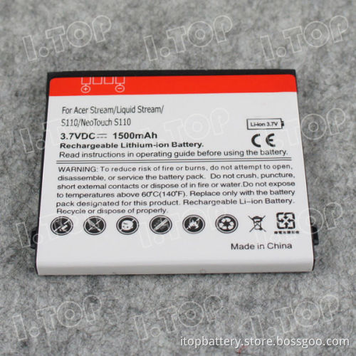 Hot 1500mAh Mobile Phone Battery For Acer S110 NeoTouch Liquid Stream